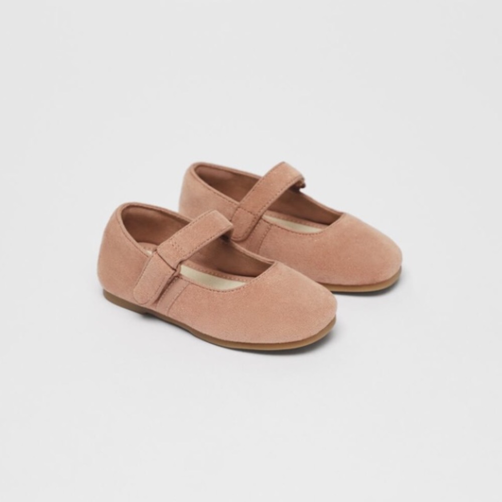 NWT Zara Size 5.5 toddler pink Mary Janes dress shoe